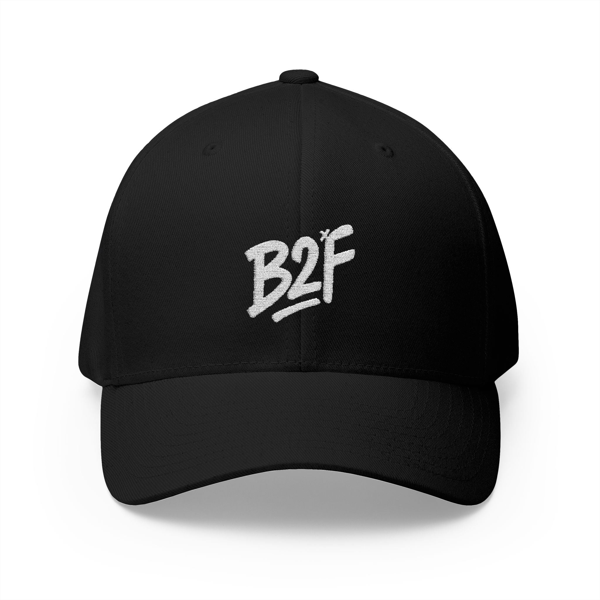 Embroidered Brand White Logo Cap – B2F